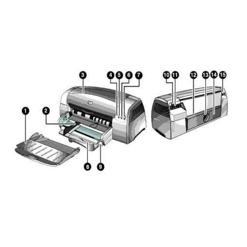 Impresora HP Deskjet serie 1280 DIN A3-111